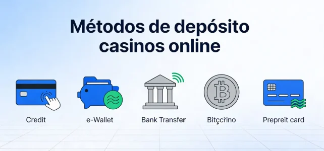 Métodos de depósito casinos online más usados 2026