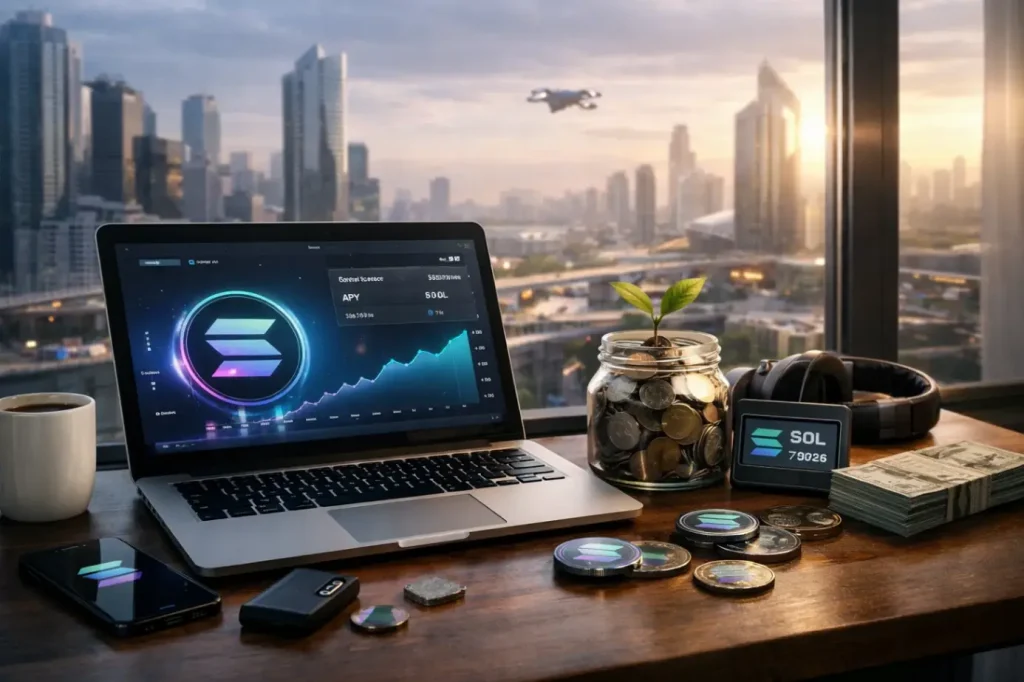 Staking Solana 2026 ingresos pasivos fáciles